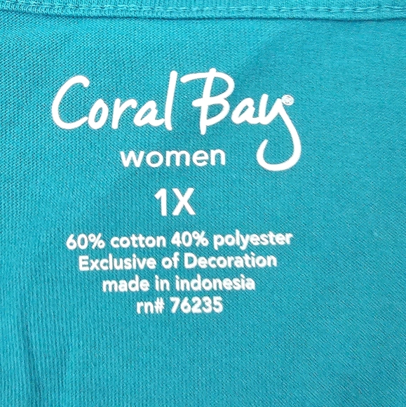 Blue 1X top - Picture 2 of 2